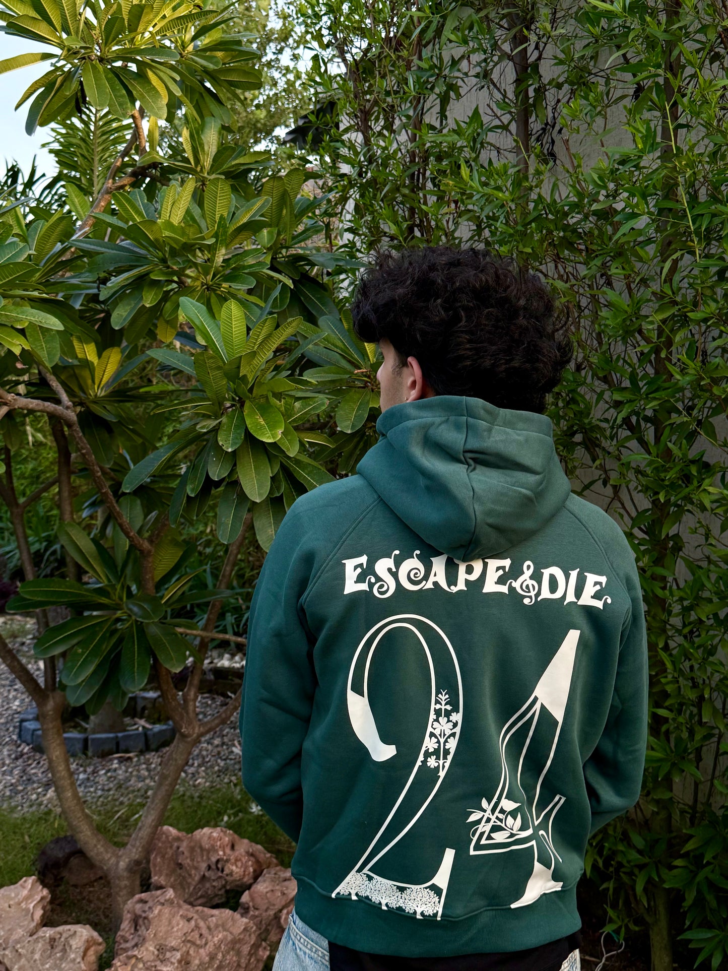 Fear Of Being Average -bottle Green Unisex Hoodie