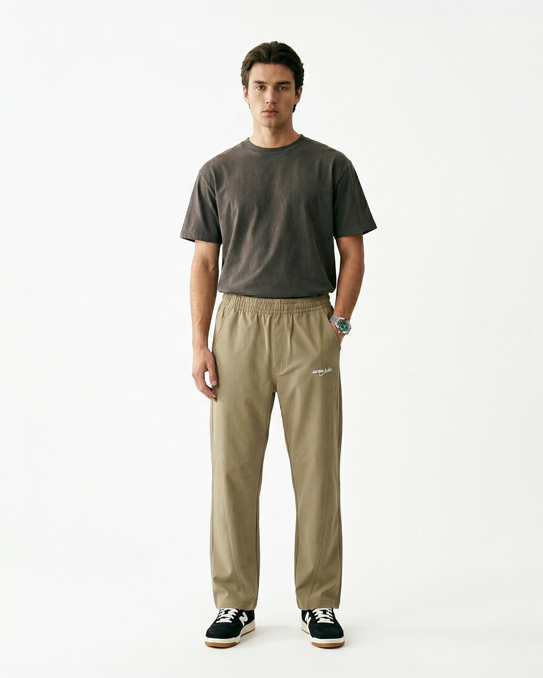 SAND MOTION SWEATPANT (BEIGE)-thumbmail-2
