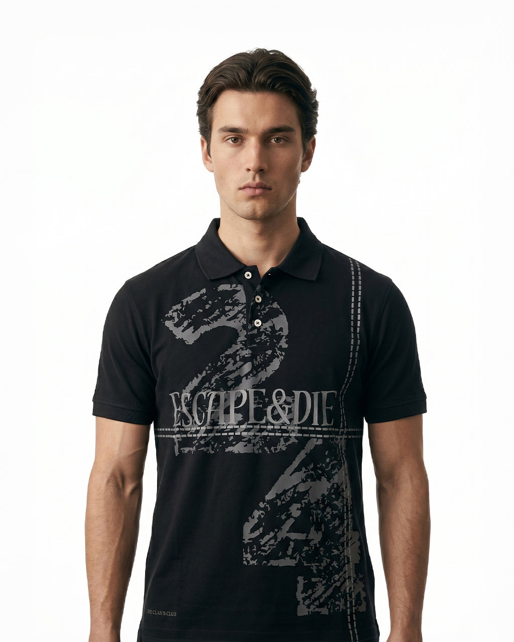 Escape Black Polo tee