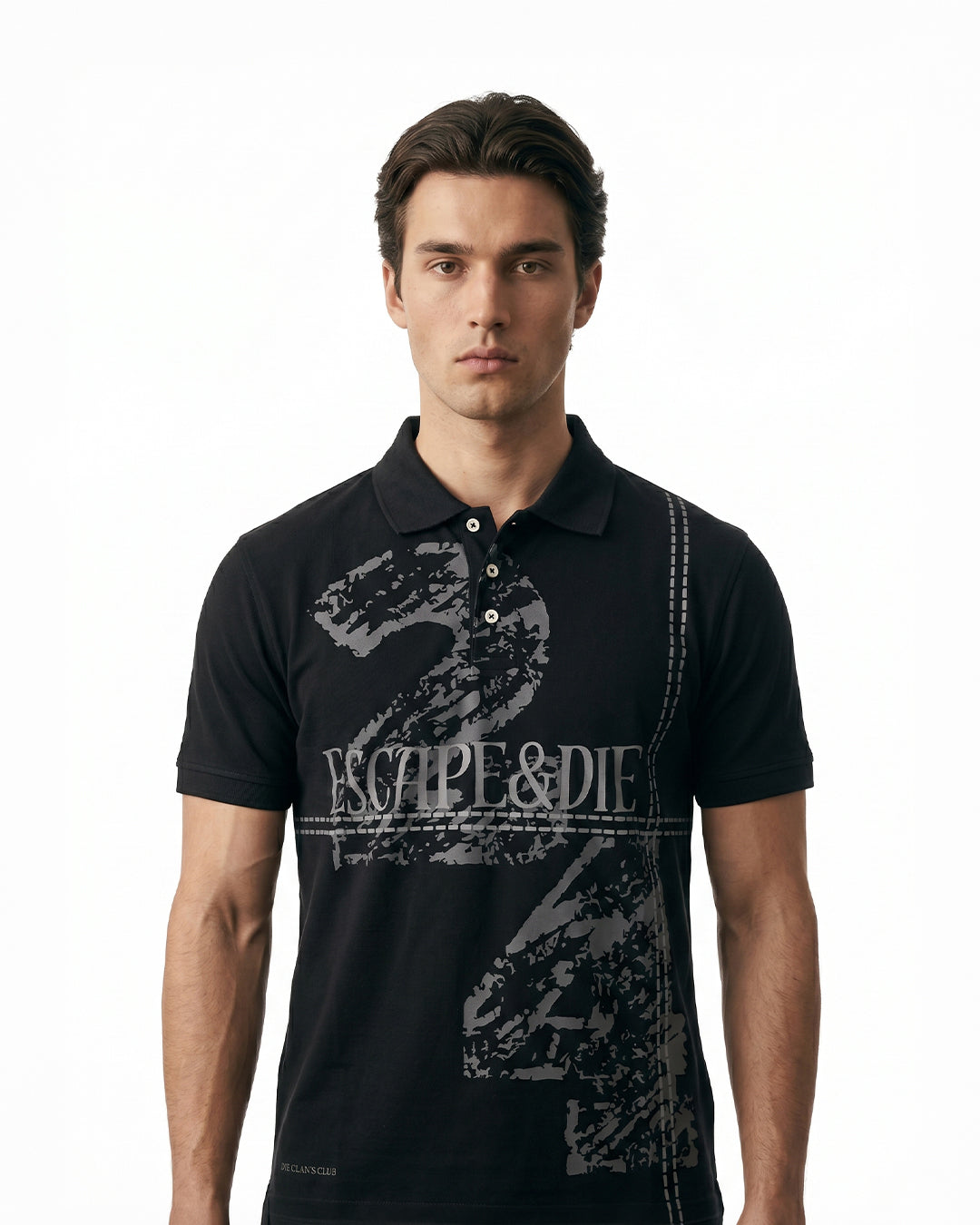 Escape Black Polo tee-thumbmail-5