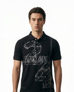 Escape Black Polo tee