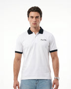Escape White Polo tee
