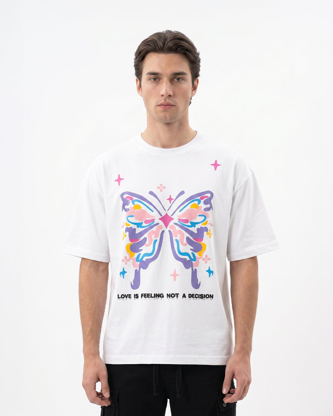 Escape White Private Oversize T-Shirt-thumbmail-5