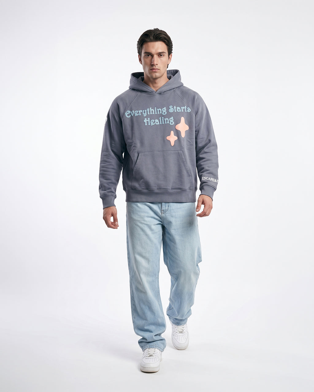 Feelings Grey Unisex Hoodie