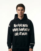 Music Sounds Better -black Unisex Hoodie