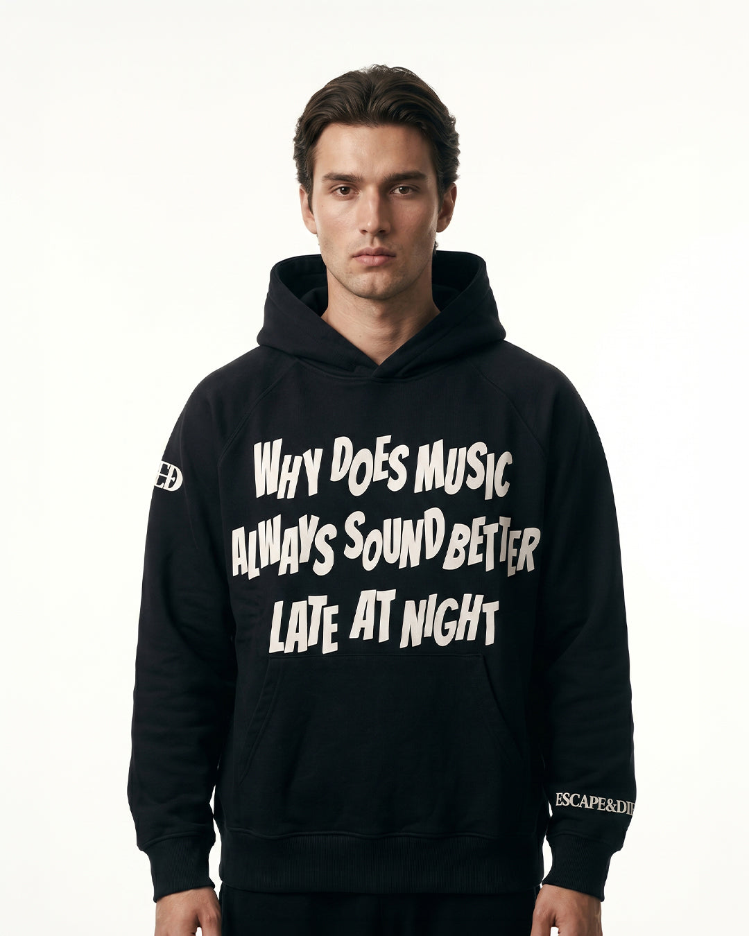 Music Sounds Better -black Unisex Hoodie
