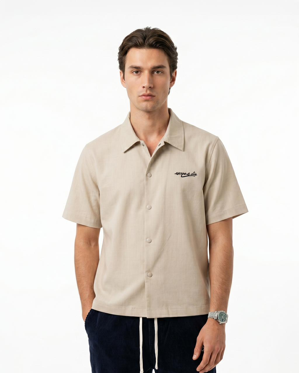 PURE ESCAPE LINEN SHIRT (BEIGE)