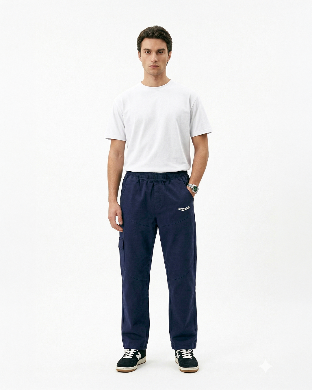 LAST ESCAPE SWEATPANT (NAVY BLUE)-thumbmail-2