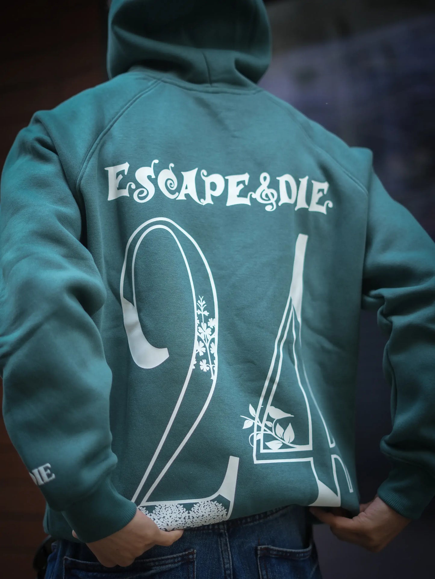 Fear Of Being Average -bottle Green Unisex Hoodie