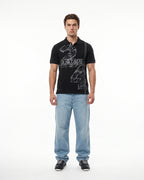 Escape Black Polo tee