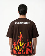 Escape Brown Oversize T-Shirt