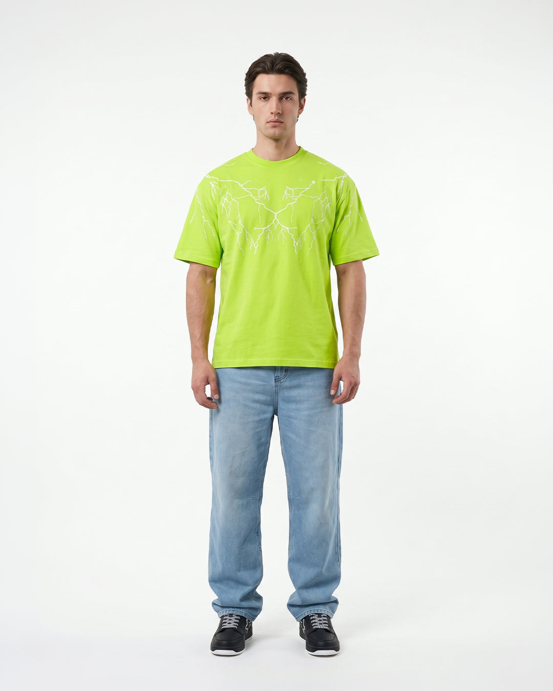 Escape Drop Shoulder Neon Oversize T-Shirt-thumbmail-5
