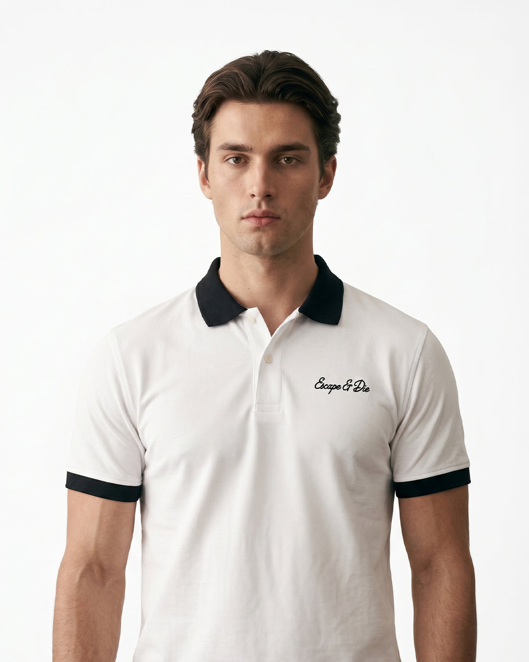 Escape White Polo tee-thumbmail-5