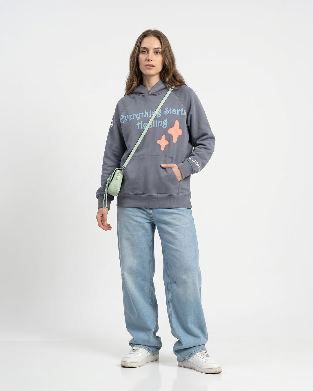 Feelings Grey Unisex Hoodie