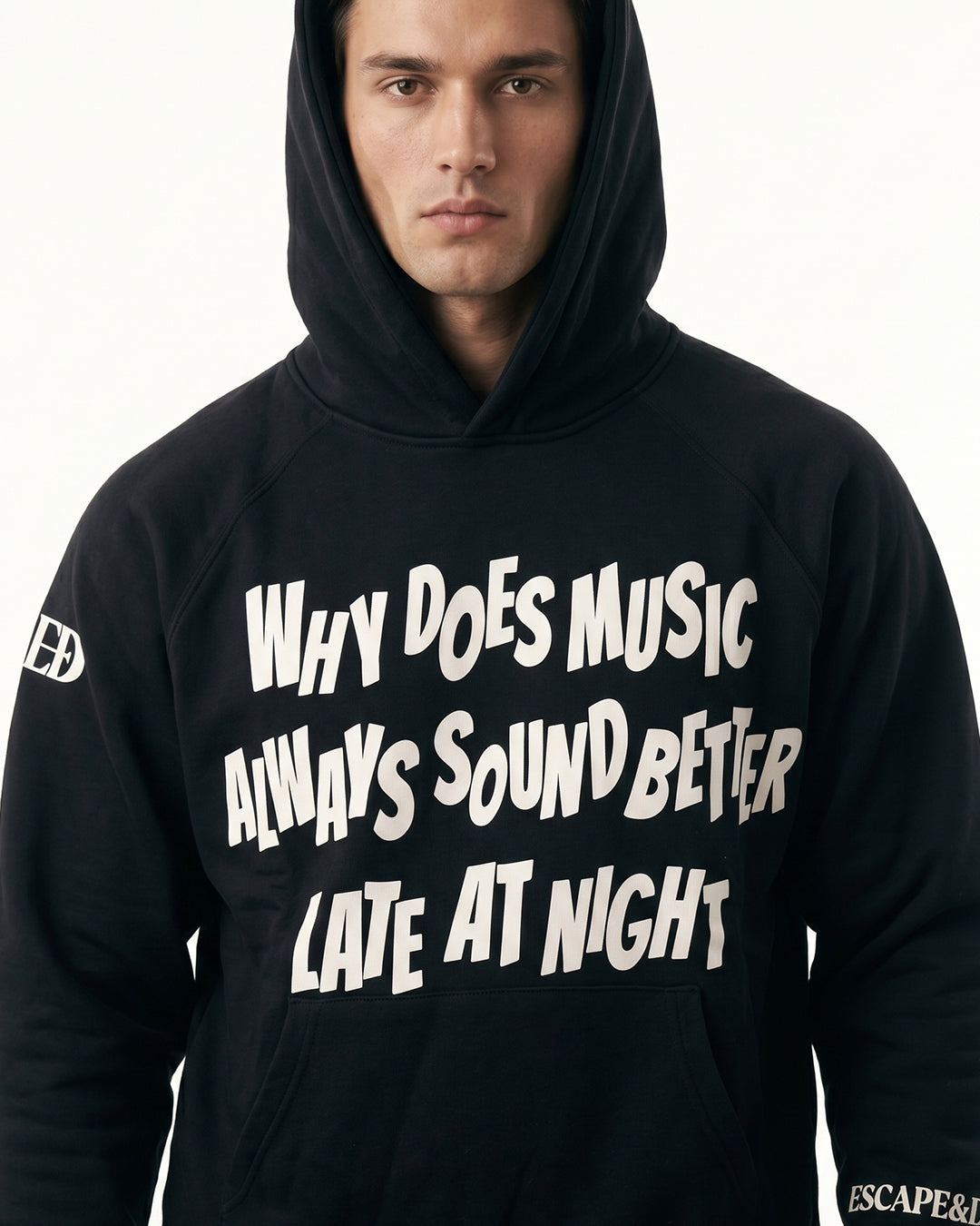 Music Sounds Better -black Unisex Hoodie