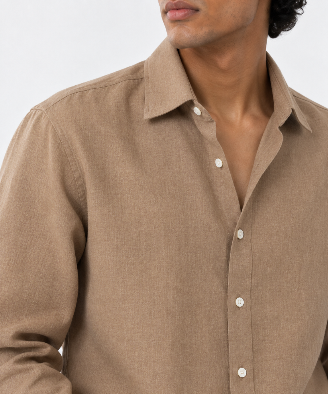 Tan Irish Linen Shirt-thumbmail-5