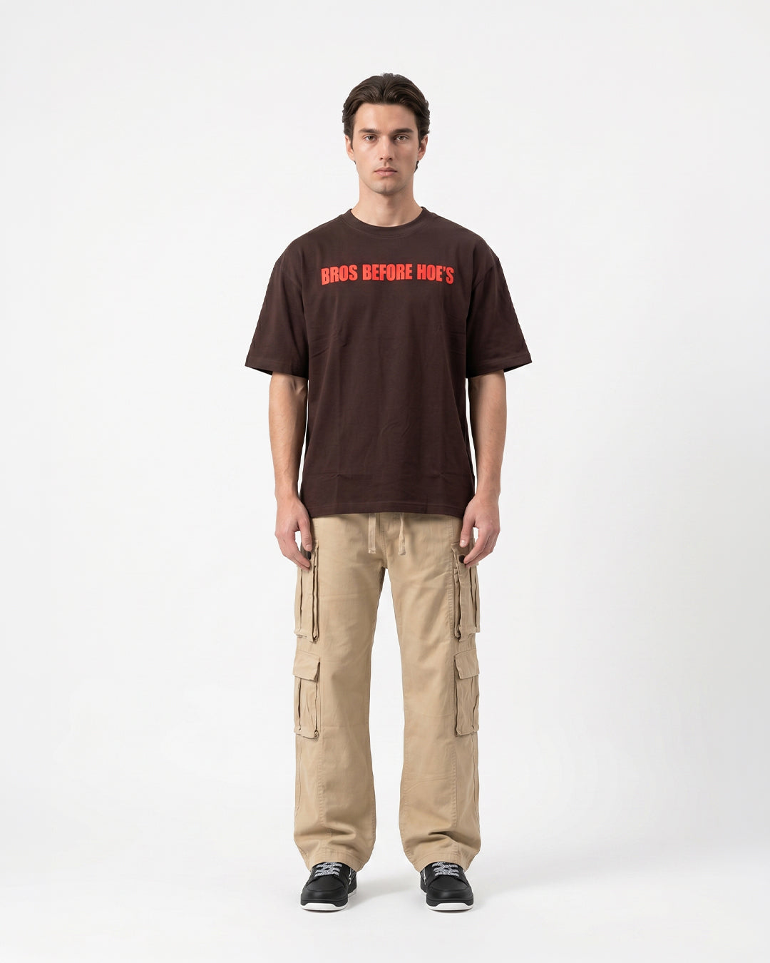 Escape Brown Oversize T-Shirt-thumbmail-3