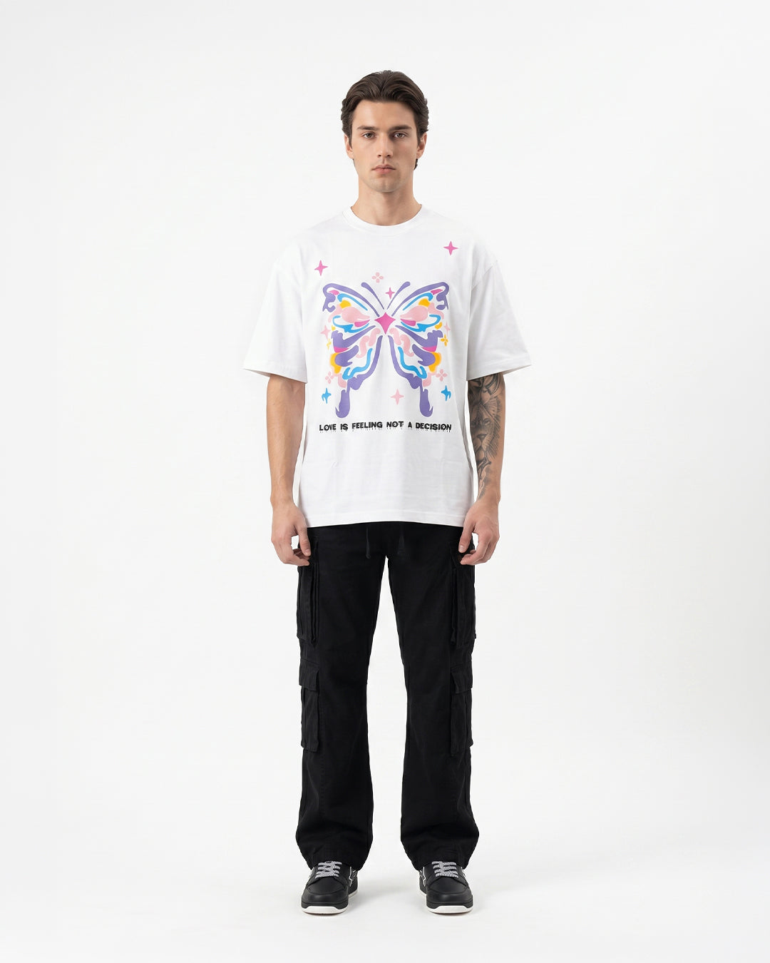 Escape White Private Oversize T-Shirt-thumbmail-3
