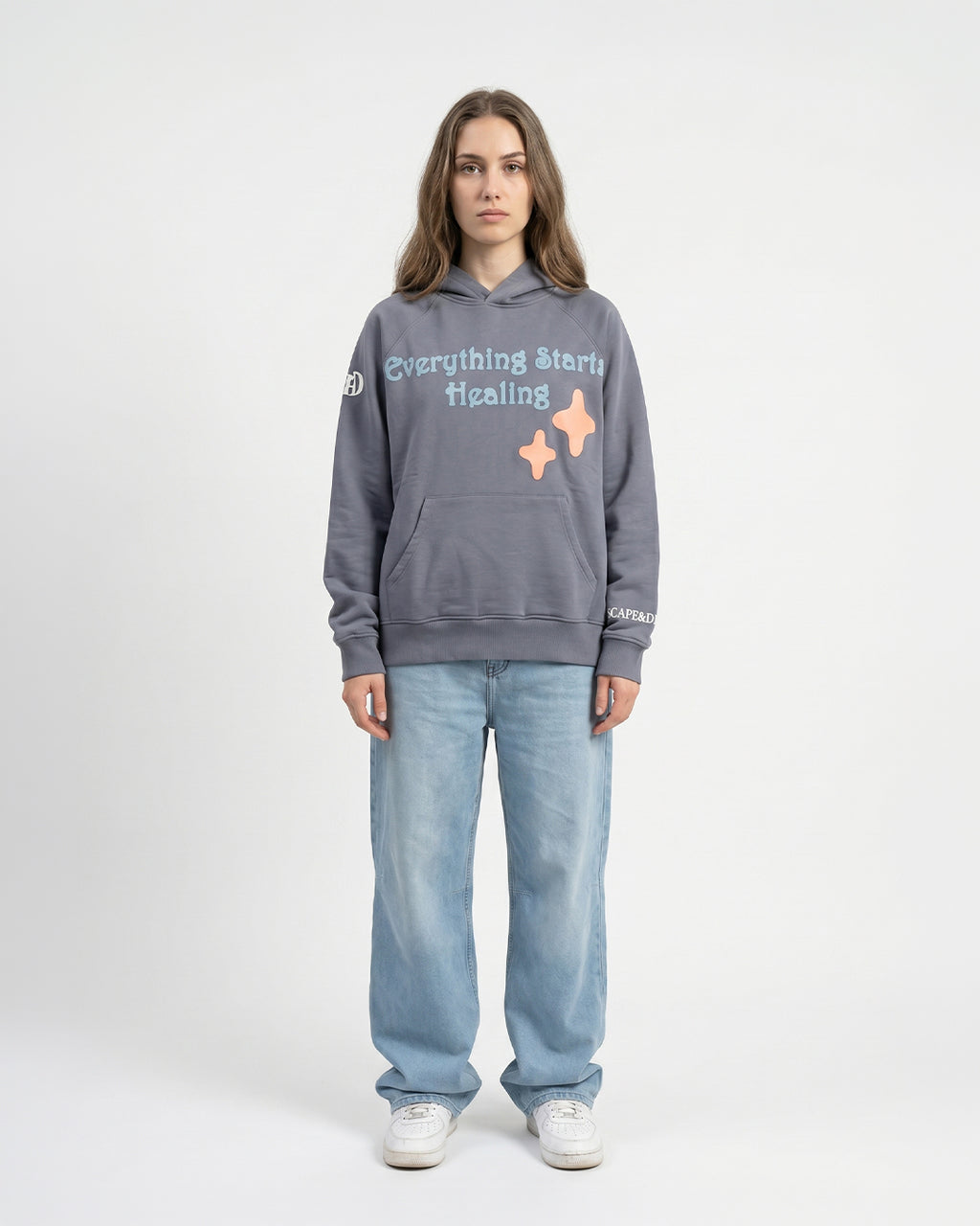 Feelings Grey Unisex Hoodie