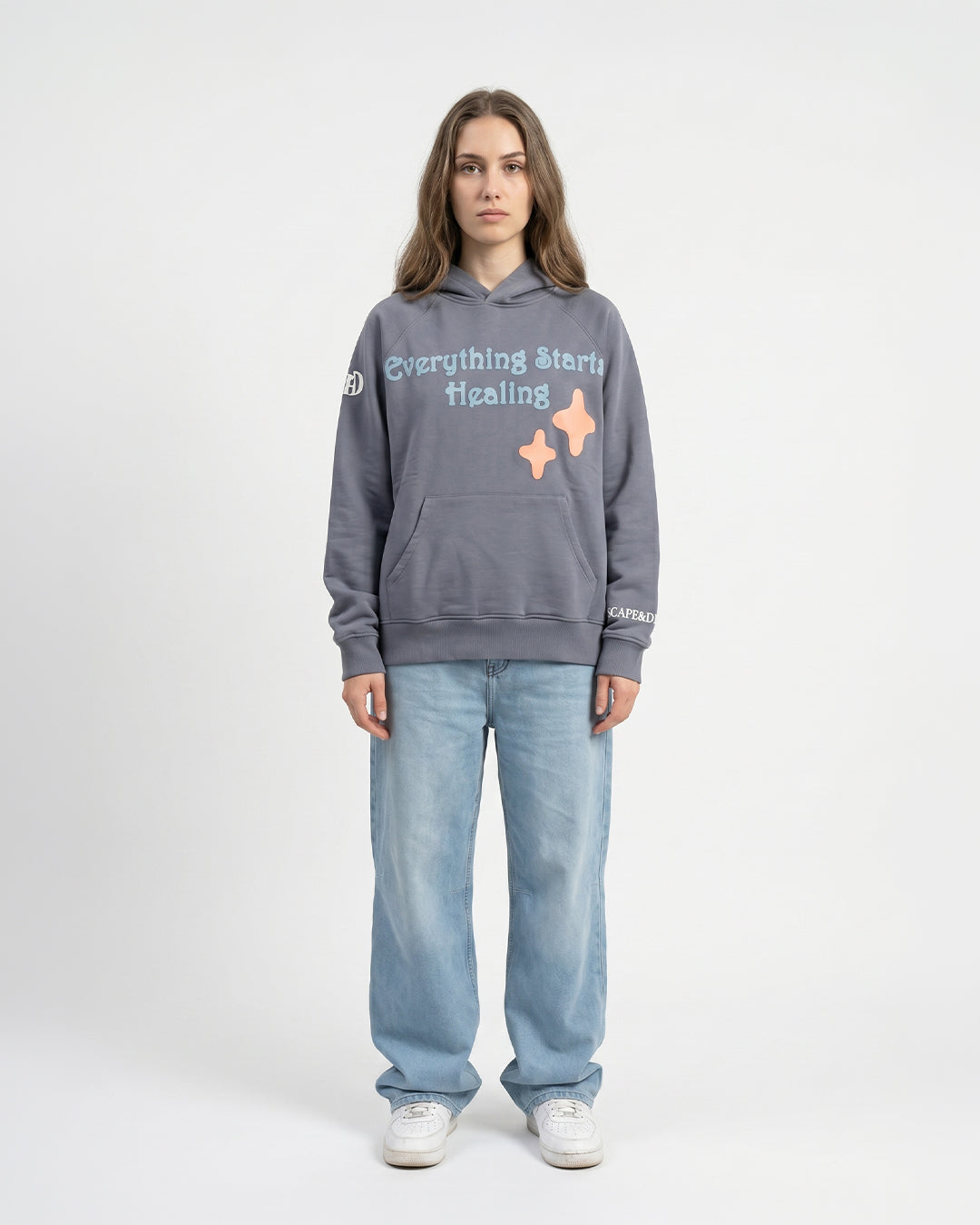 Feelings Grey Unisex Hoodie