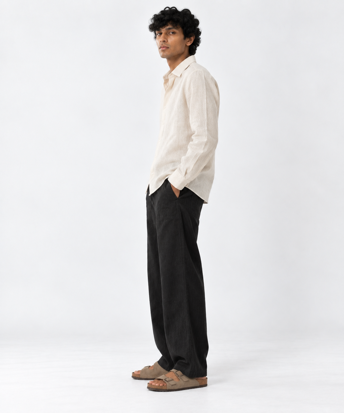 Off White Irish Linen Shirt-thumbmail-2