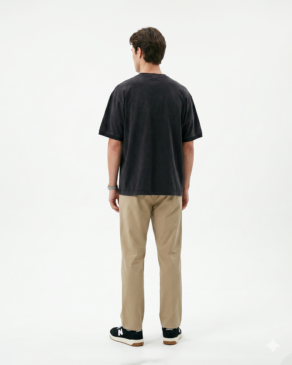 WASHED ATQ SIGNATURE TEE (BLACK)