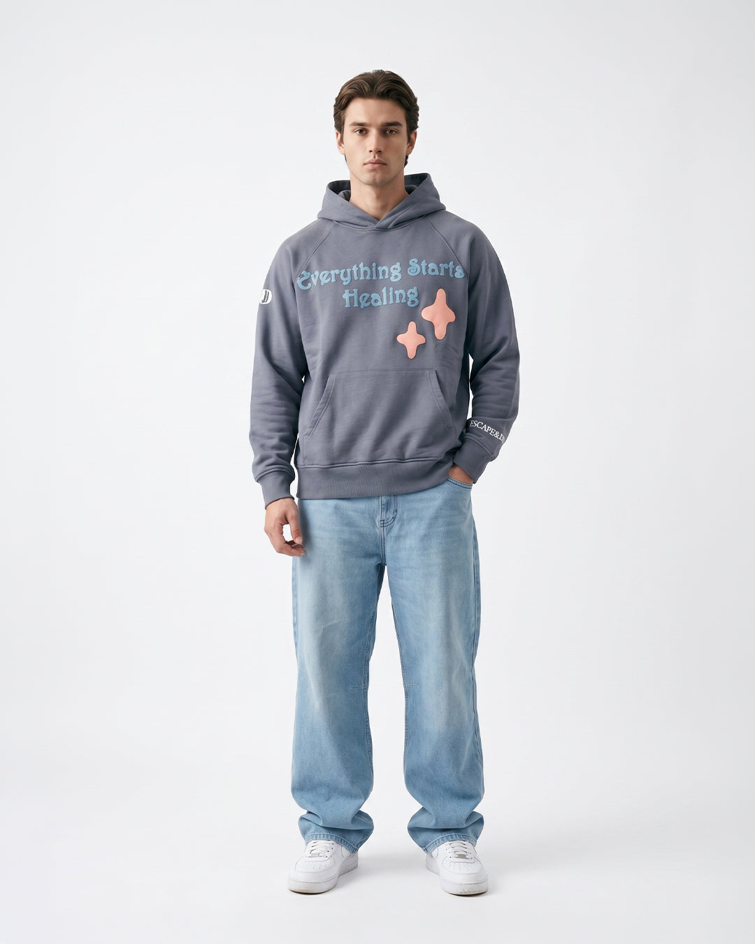 Feelings Grey Unisex Hoodie