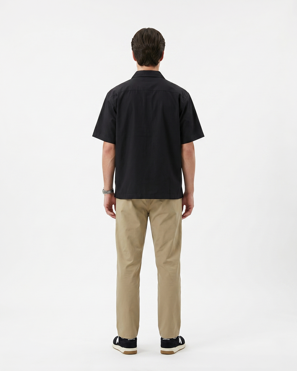 MIDNIGHT BLOOM LINEN SHIRT (BLACK)