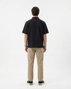 MIDNIGHT BLOOM LINEN SHIRT (BLACK)