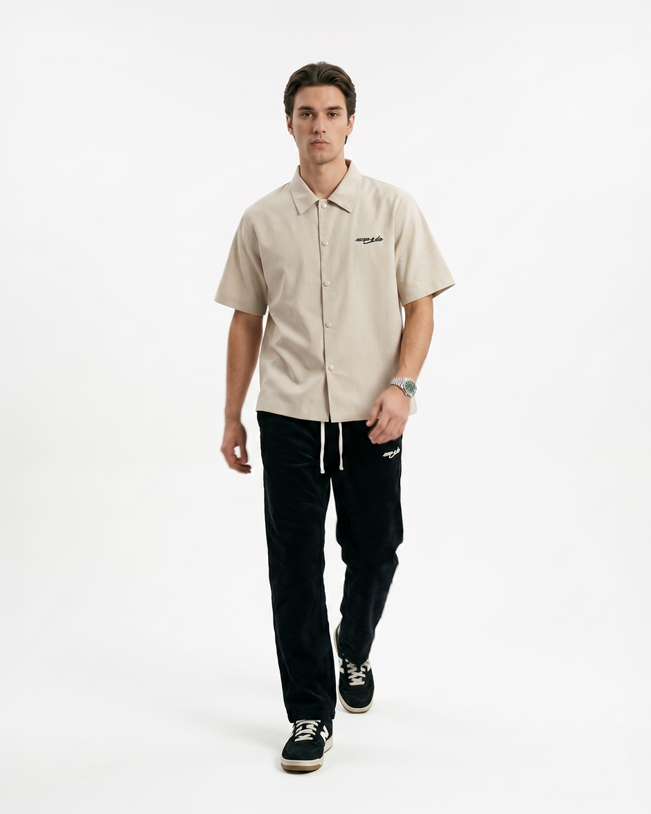 PURE ESCAPE LINEN SHIRT (BEIGE)