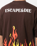 Escape Brown Oversize T-Shirt