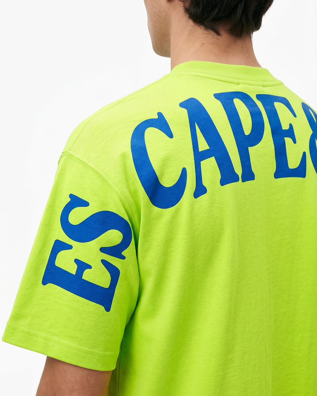 Escape Drop Shoulder Neon Oversize T-Shirt-thumbmail-2