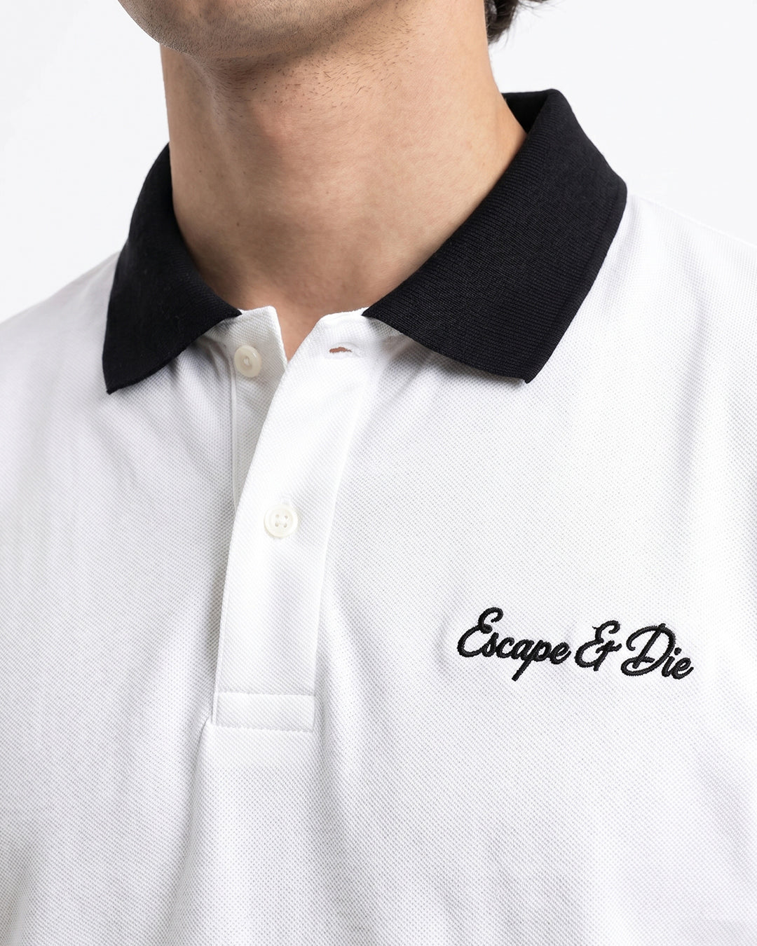 Escape White Polo tee-thumbmail-2