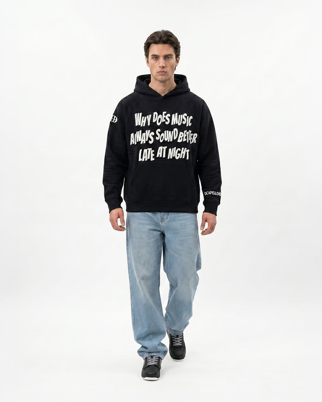 Music Sounds Better -black Unisex Hoodie