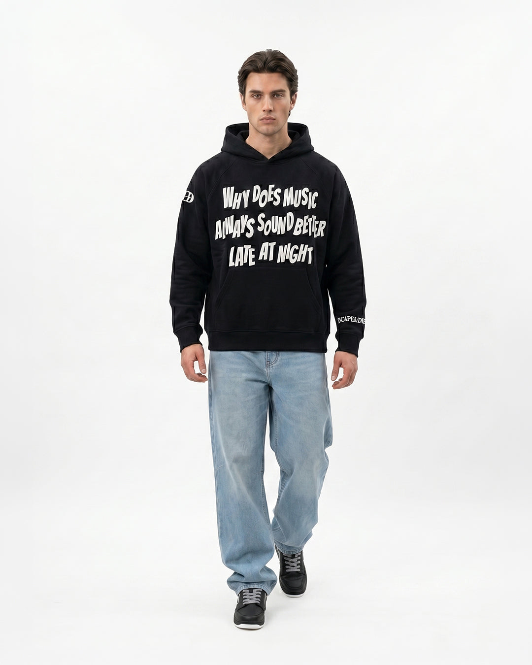Music Sounds Better -black Unisex Hoodie