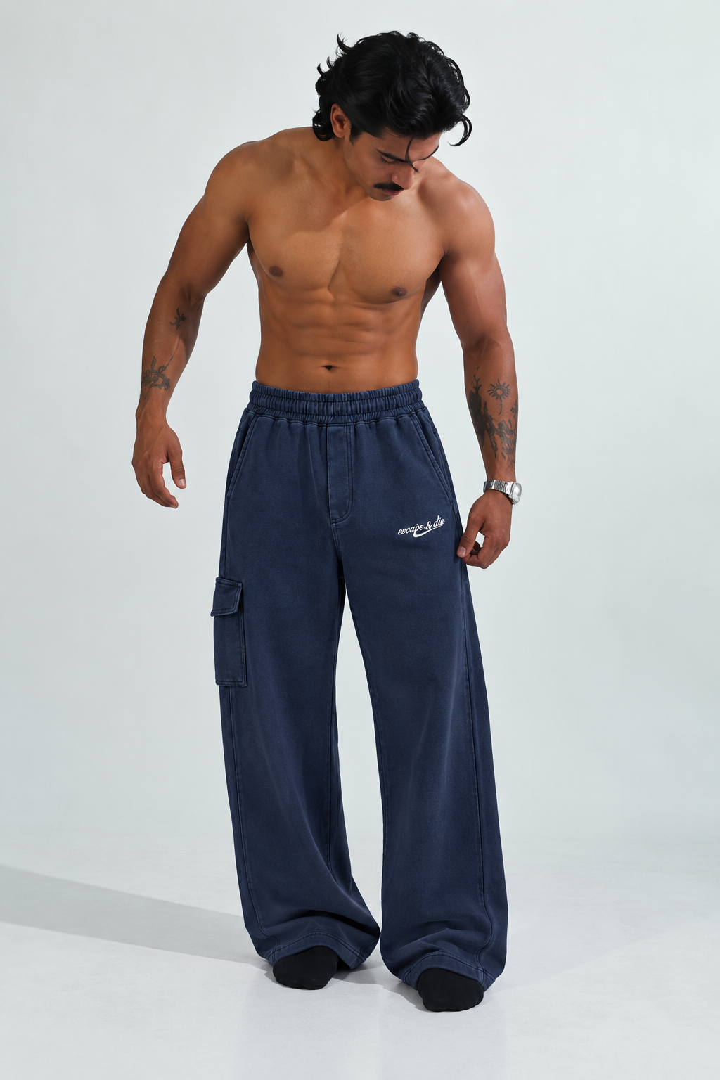 LAST ESCAPE SWEATPANT (NAVY BLUE)-thumbmail-5