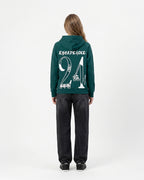 Fear Of Being Average -bottle Green Unisex Hoodie