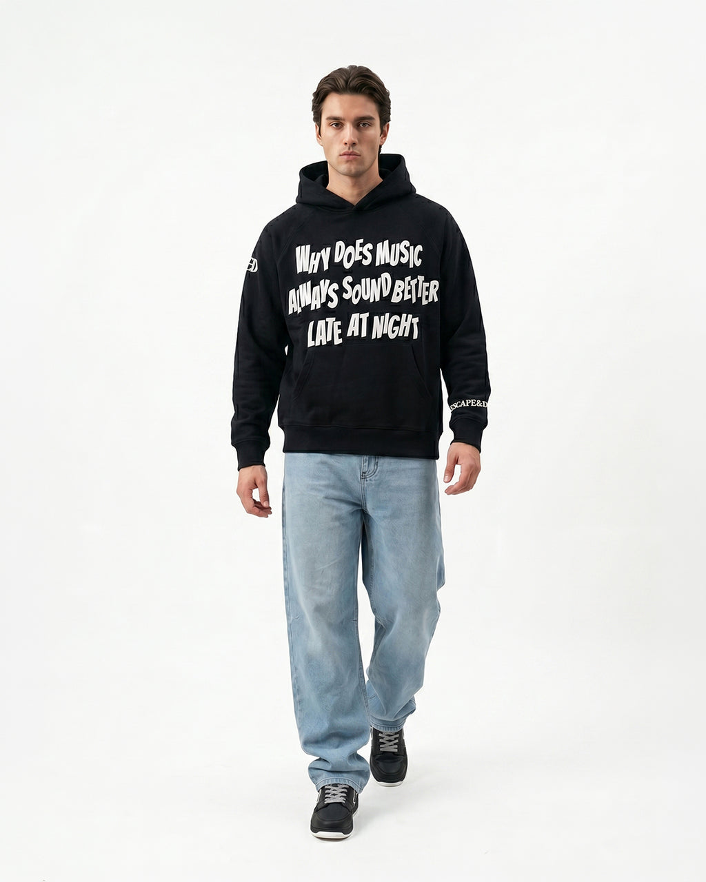Music Sounds Better -black Unisex Hoodie