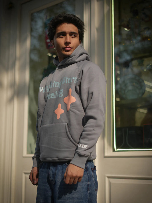 Feelings Grey Unisex Hoodie