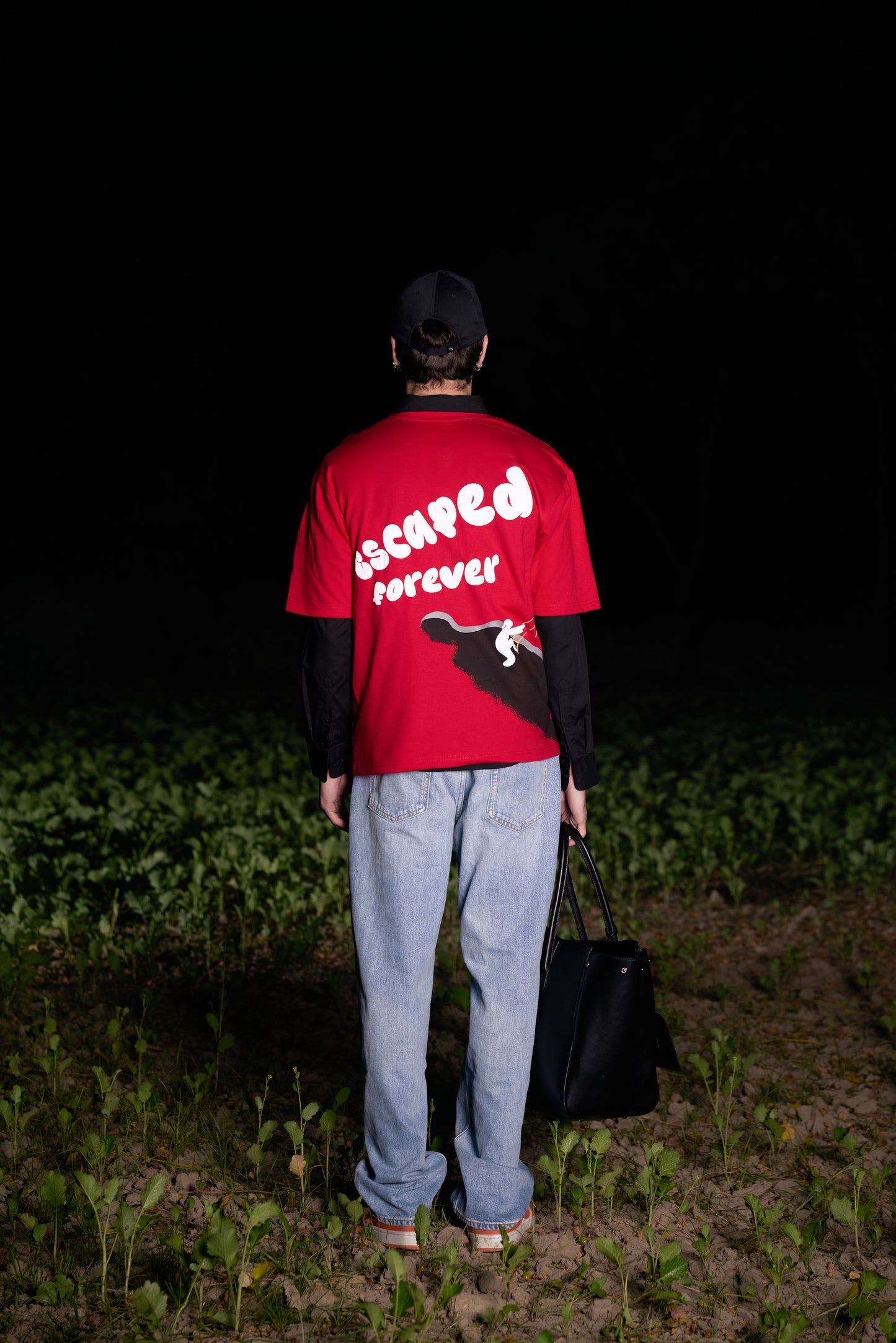 Ladder on the edge T-shirt 