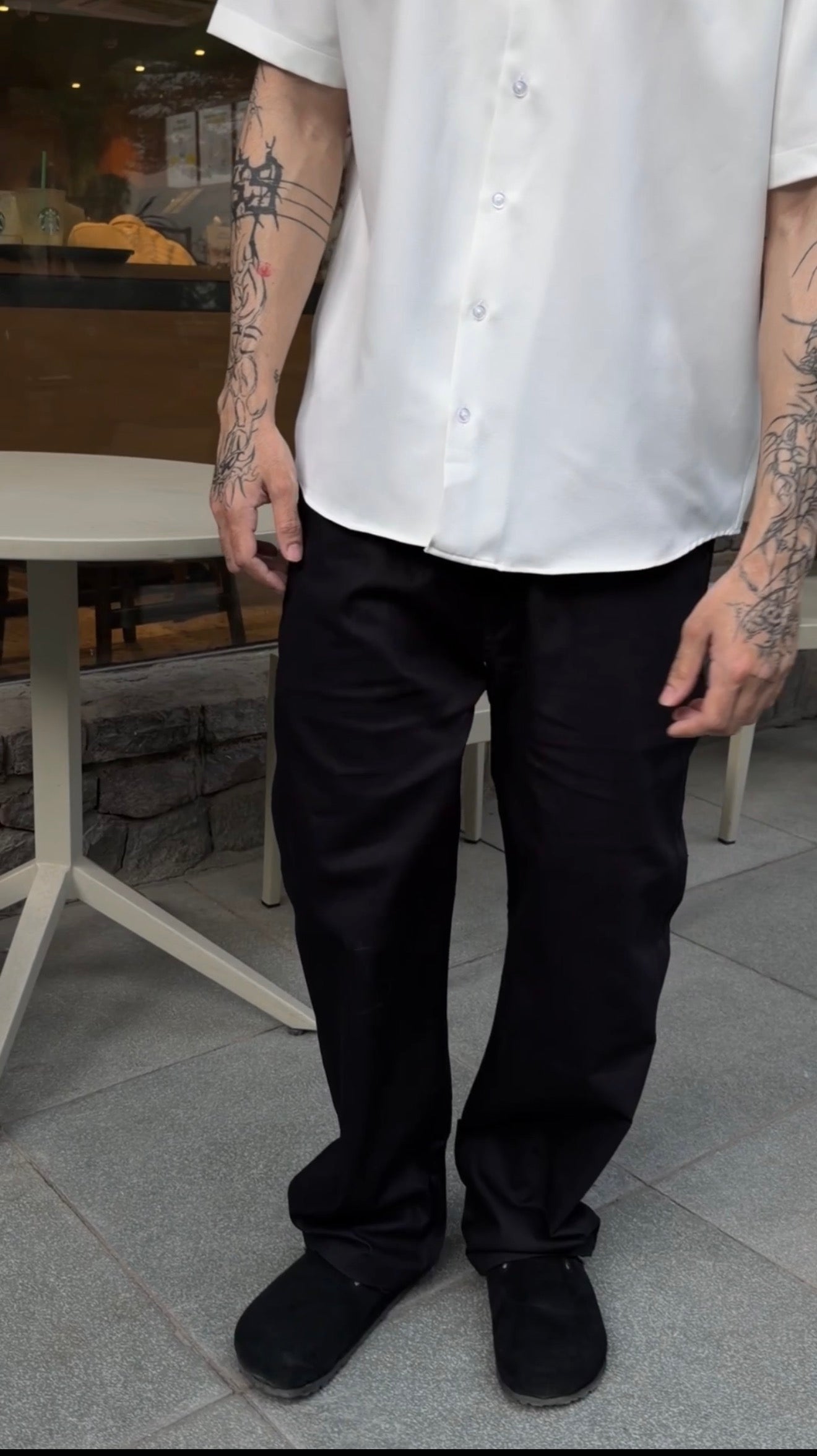 Midnight Black Pull On Linen Pants-thumbmail-4