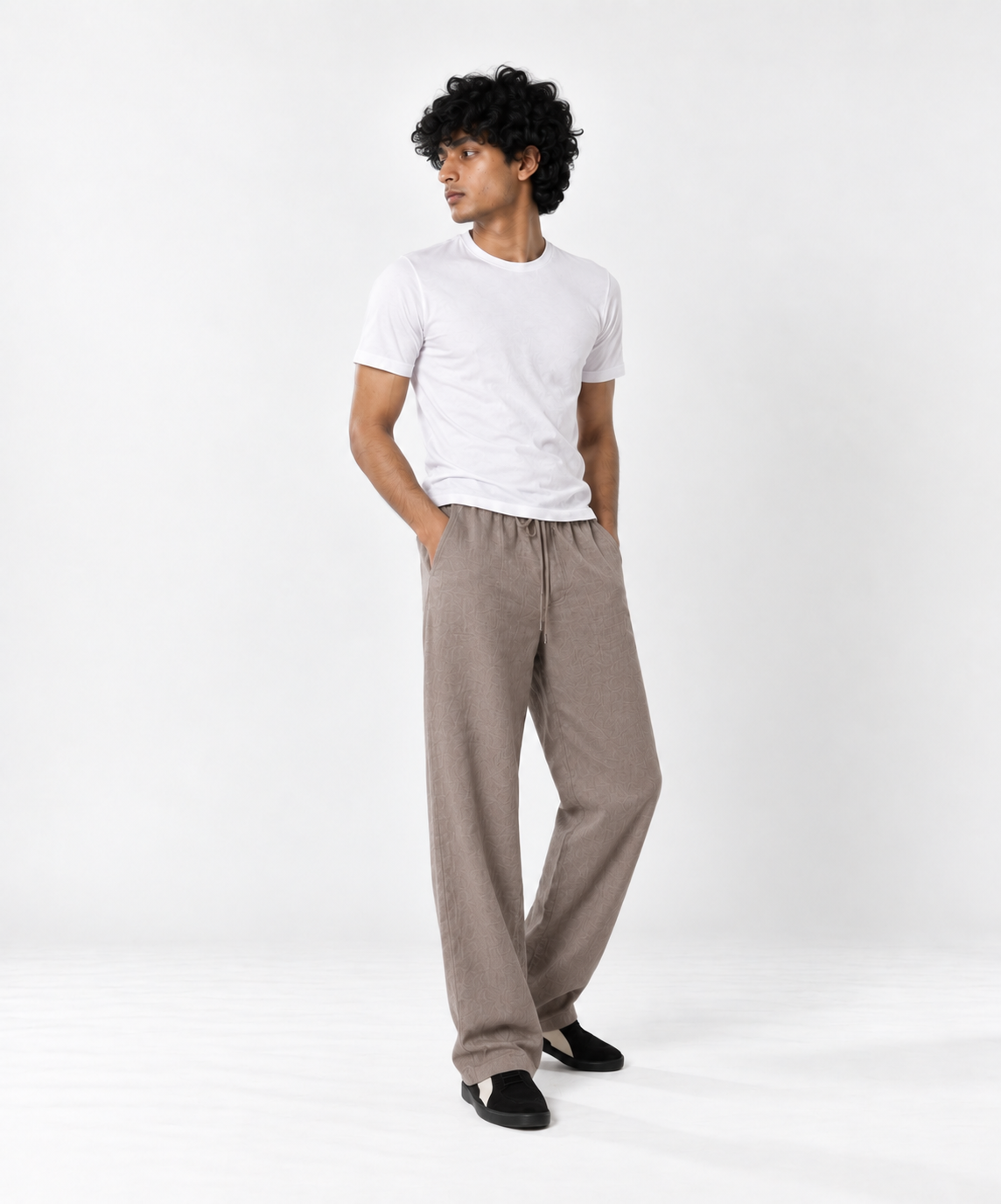 Stone Grey Pull On Linen Pants-thumbmail-5