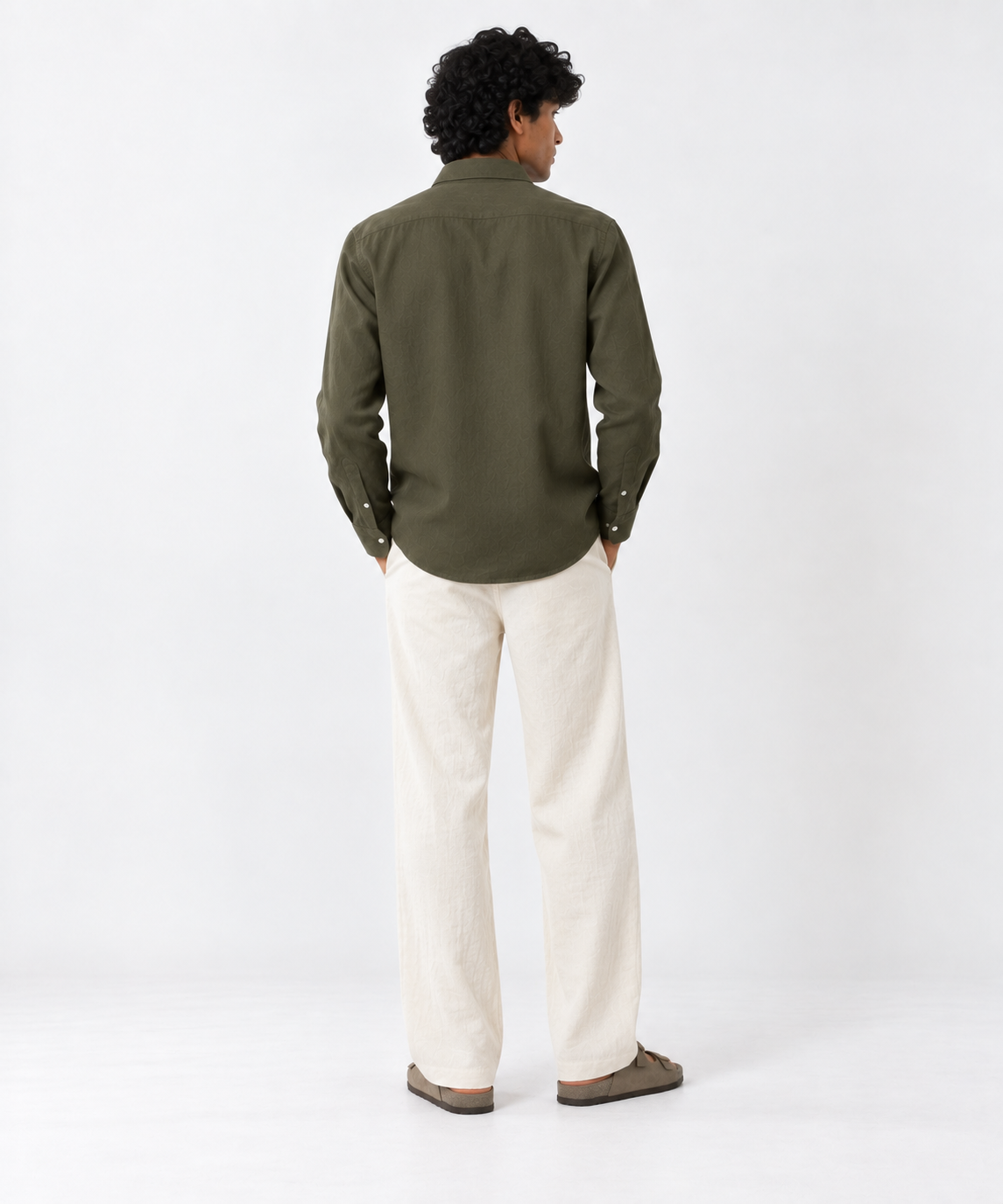 Olive Irish Linen Shirt-thumbmail-4