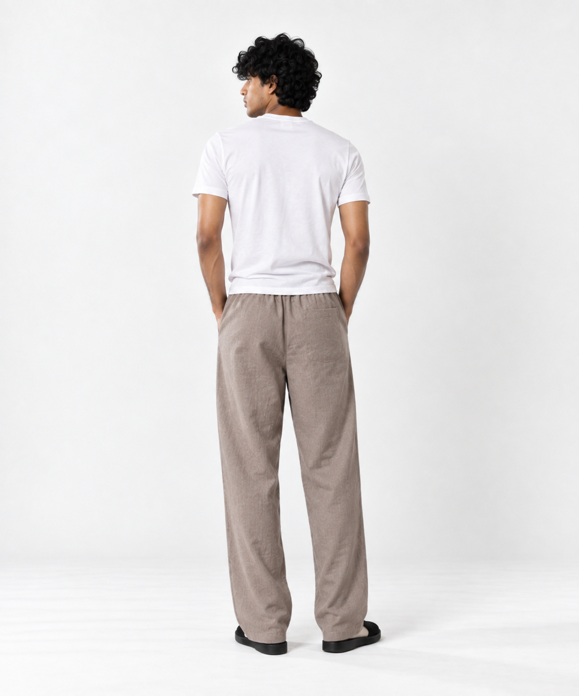 Stone Grey Pull On Linen Pants-thumbmail-4