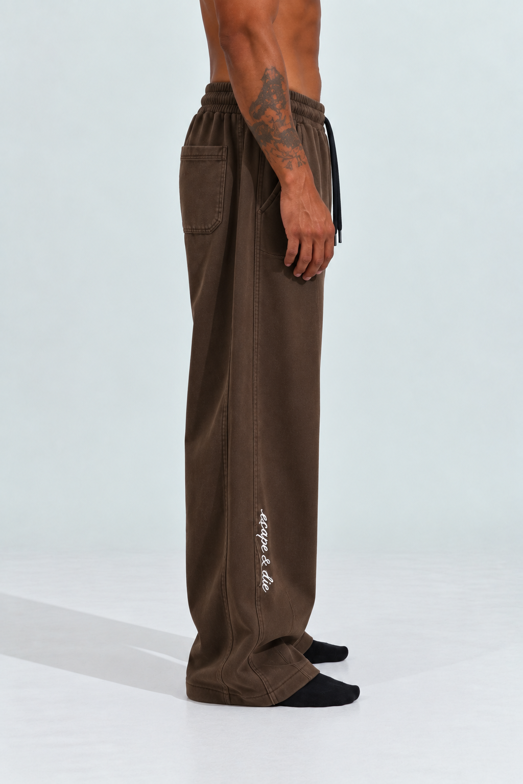 COCOA FLEX SWEATPANT (BROWN)-thumbmail-4